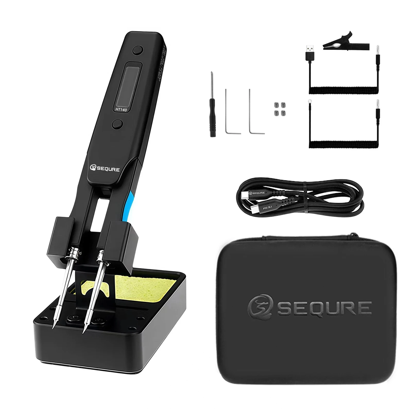Smd Tweezer Set - SEQURE HT140 2-in-1 soldeerbout hete pincet