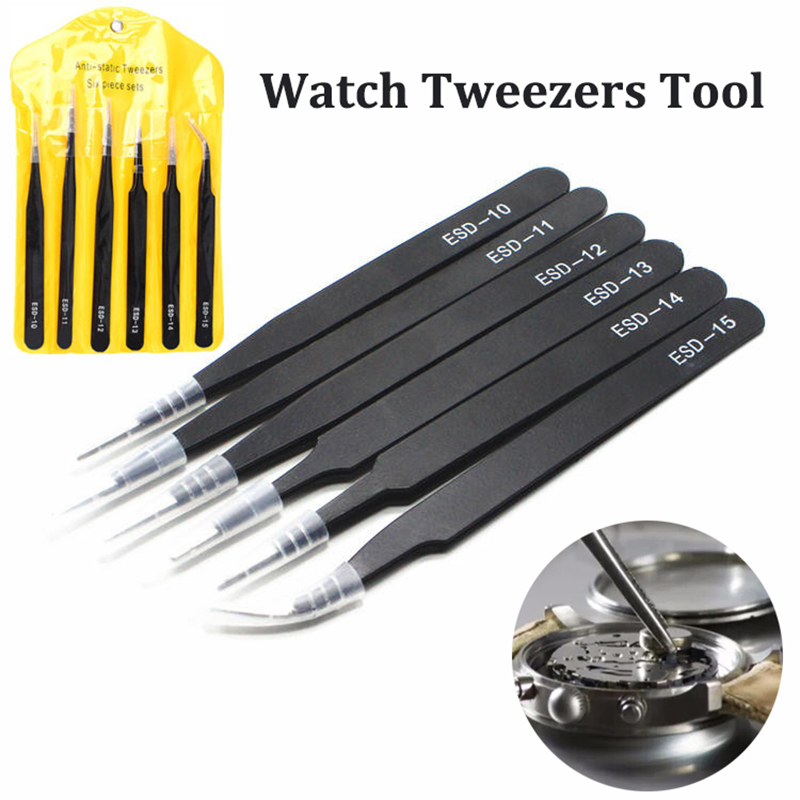 Electronics Repair Tool Kit - Horlogepincet Gereedschap ESD Antistatisch Stalen Horloges