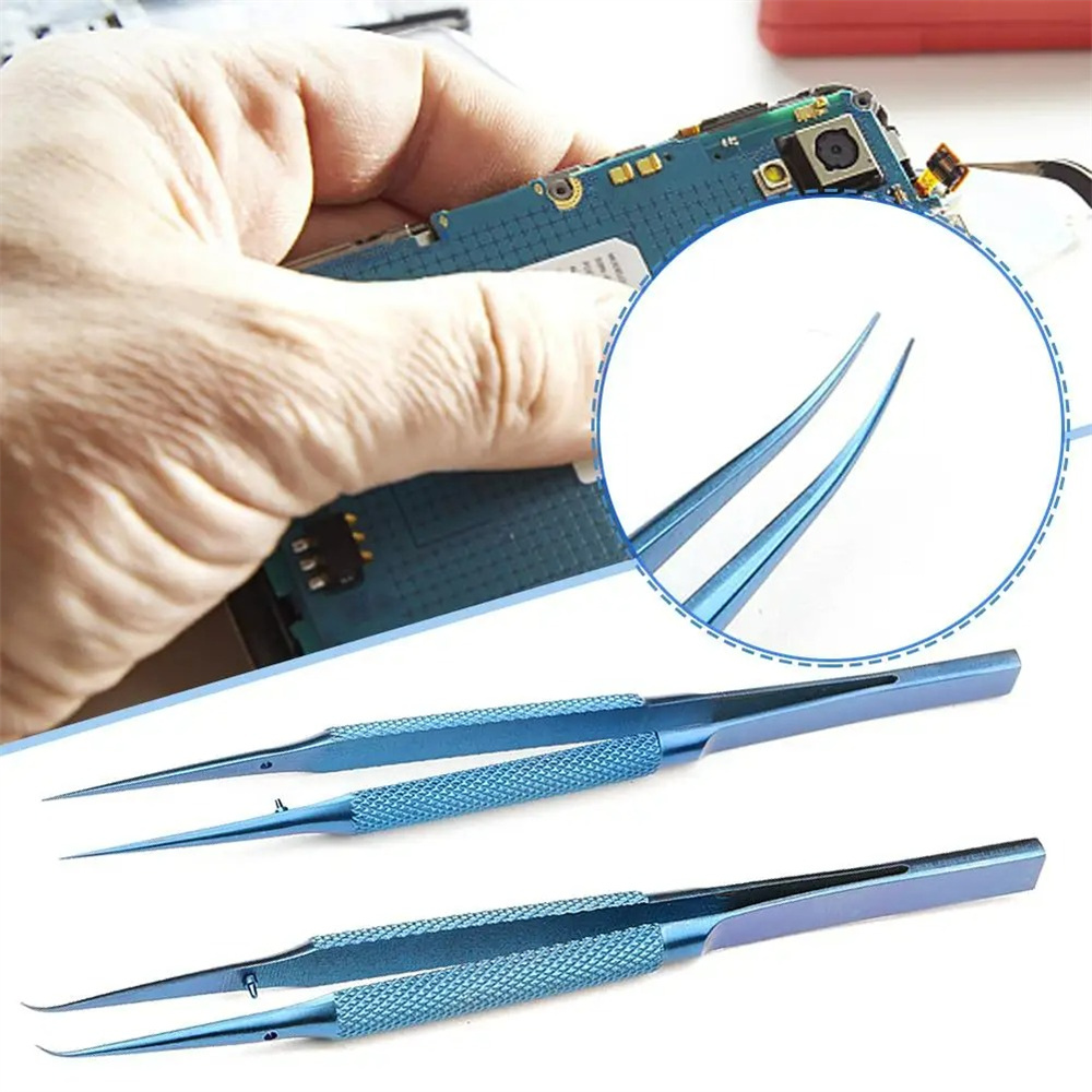 Smd Tweezer Set - Anti-magnetische pincetten van titaniumlegering voor elektronica-reparatie,