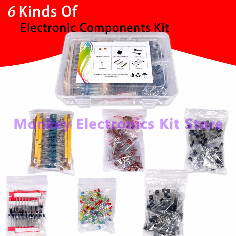 Electronics Repair Center - 6 soorten componentenkit weerstand elektrolysi condensator