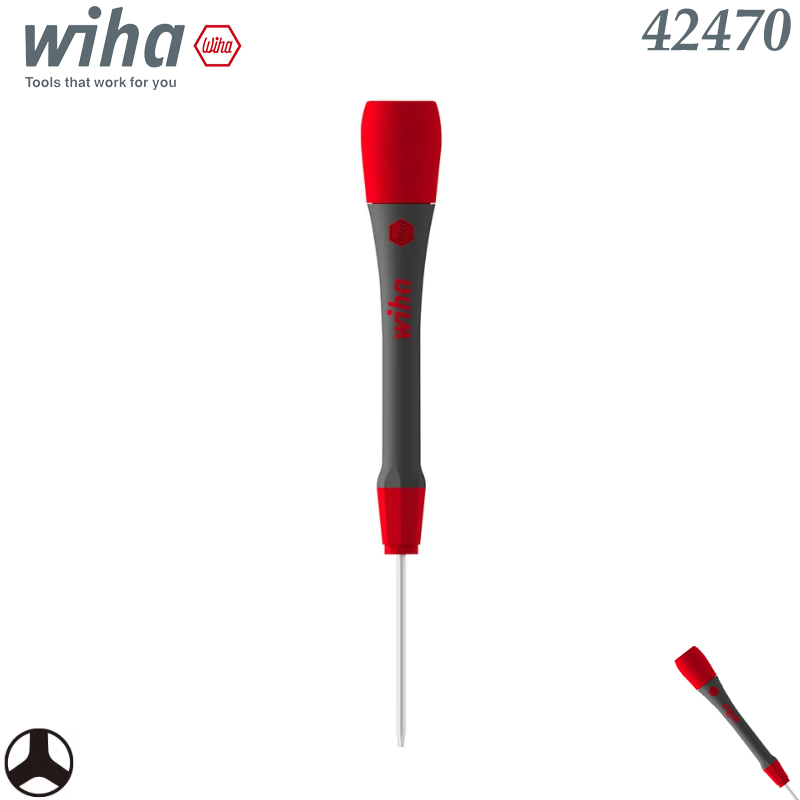 Electronics Repair Game - Wiha 42470 Y000×40mm precisie-tri-wing-schroevendraaier, antislip mini-schroevendraaier