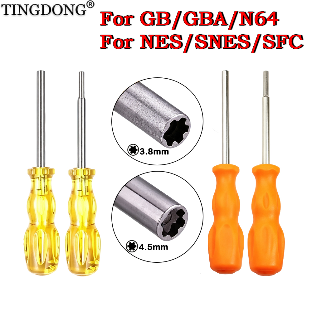 Electronics Repair Game - Reparatieset voor gamecartridge-beveiligingsschroevendraaiers 3.8mm 4.5mm bits