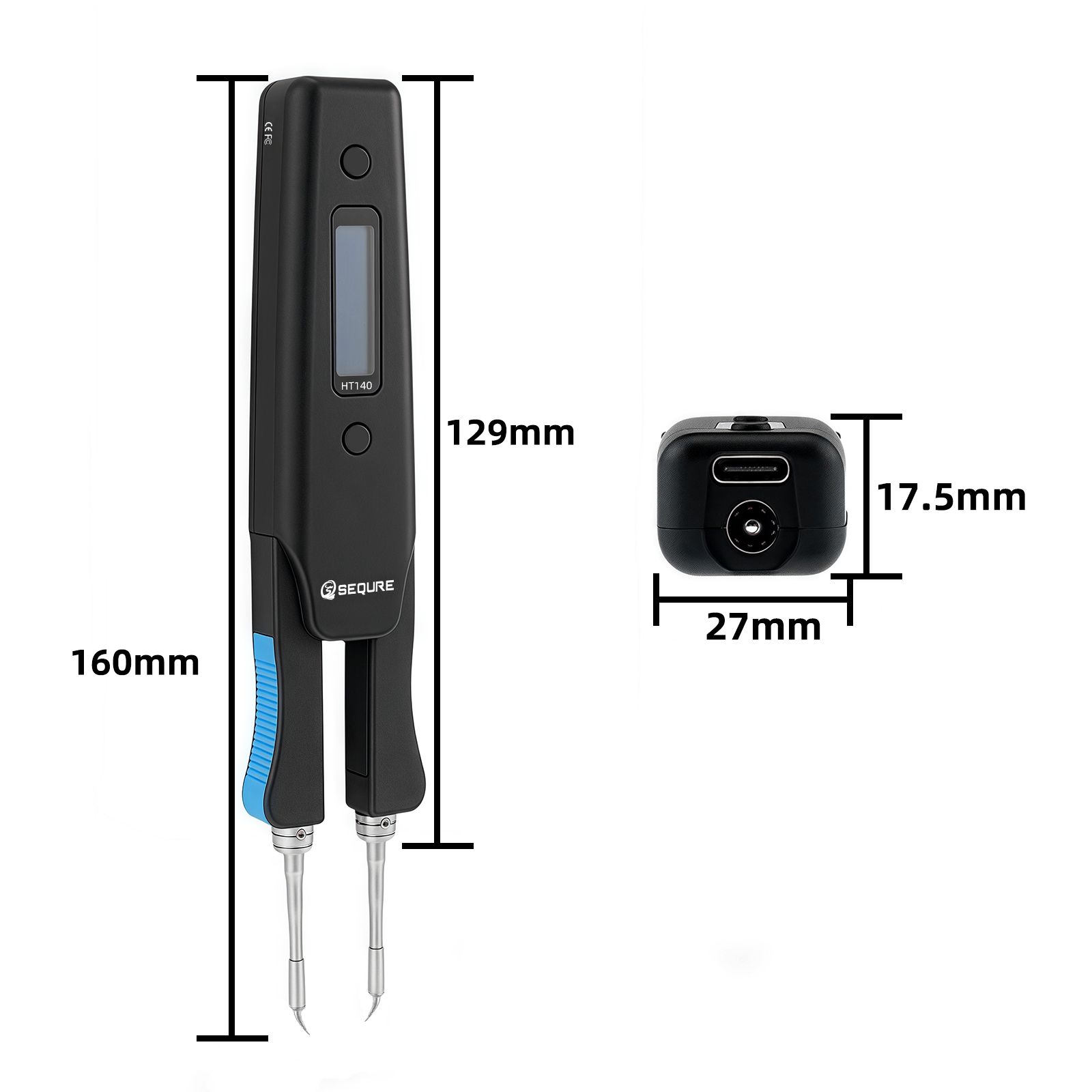 Smd Tweezer Set - SEQURE HT140 2-IN-1 Elektrisch verwarmde pincet