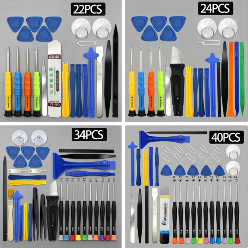 Electronics Repair Company - Multifunctionele reparatieset 22/24/34/40-delige set Gameconsole Mobiele