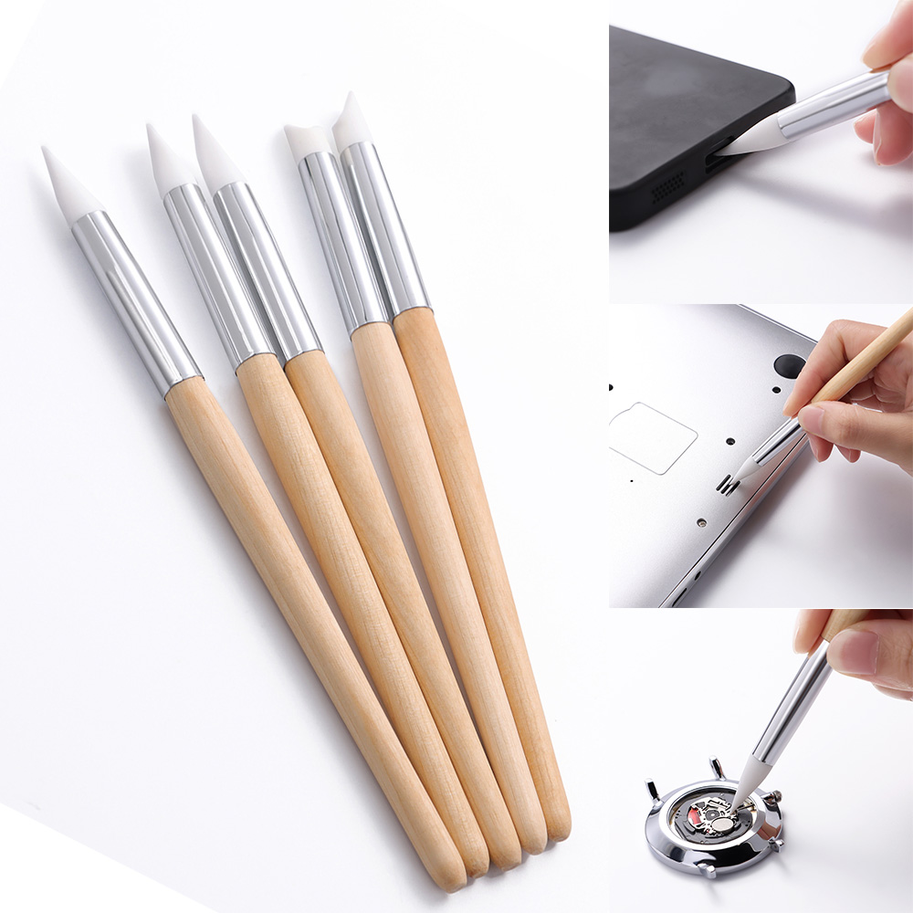 Electronics Repair Tool Kit - 5 stuks reinigingsborstel voor uurwerken en