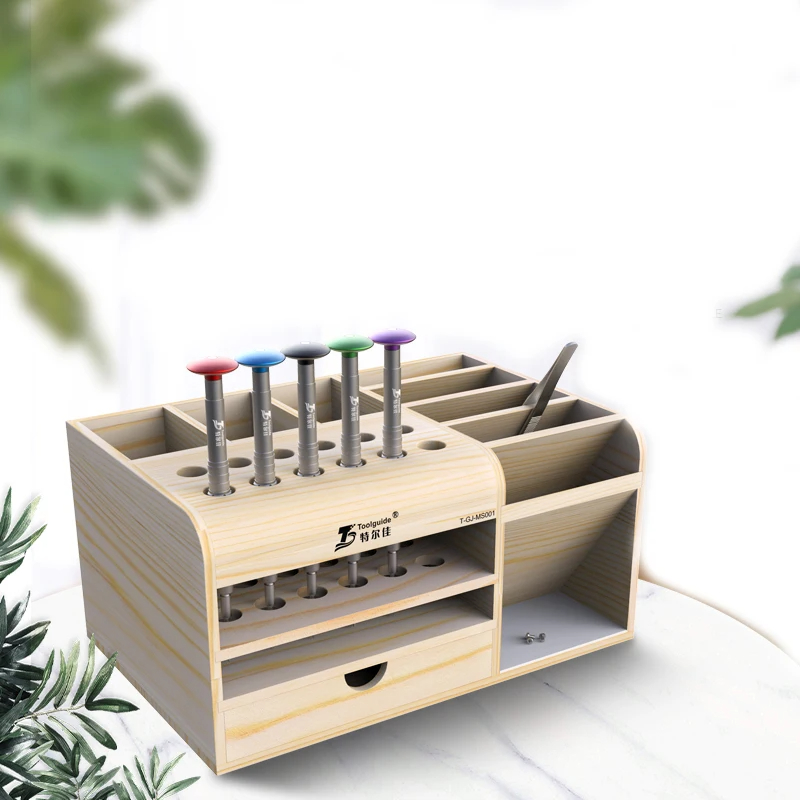 Toolguide Houten Opbergdoos Sc - Electronics Repair Center recensie en prijs