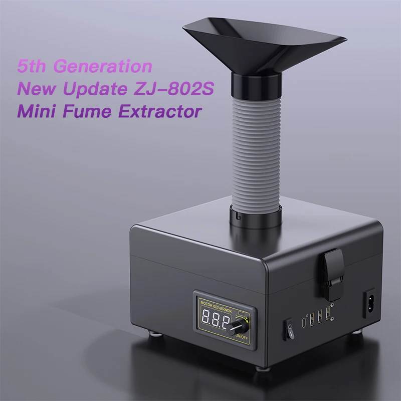 ZJ-802S Nieuwe Fume Extractor  - Electronics Repair Company recensie en prijs
